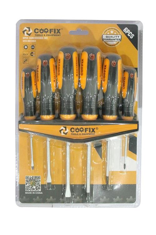 Slotted And Phillips 6pcs Screwdriver Set